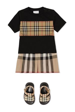 Beige cotton blend skirt BURBERRY KIDS | 8061827A7028